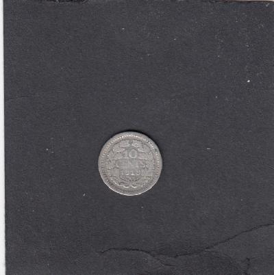 Beschrijving: 10 Cent WILHELMINA